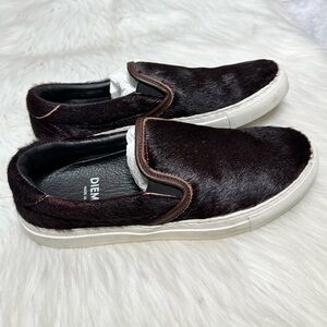 Diemme Women's Dark Brown Slip-On Sneakers